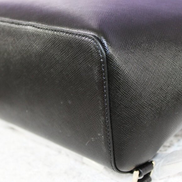 Kate Spade Medium Flap Backpack Black Saffiano Leather NWOT - Picture 7 of 12